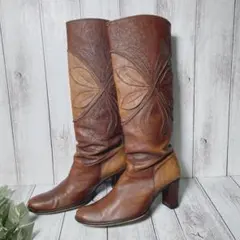 PARADIS COULEUR ロングブーツ 23.5cm ヴィンテージ 本革