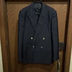 ネイビー ダブルブレスト 金ボタン　ブレザー　バーバリー
