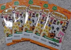 新品未開封 amiiboカード 5パック どうぶつの森 第2弾