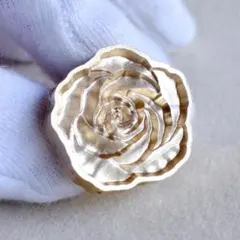 シーリングワックススタンプ　真鍮3D立体お花ヘッド薔薇バラの花　春可愛いデザイン