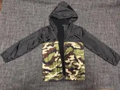 140cm＊カモフラ柄 フード付き薄手アウター