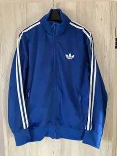 old adidas トラックジャケット　ブルー×ホワイト　L