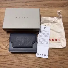 ✨美品✨マルニ MARNI 長財布 バイカラー サフィアーノレザー グレー 