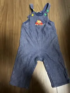 ミキハウス ネイビーオーバーオール 70-80
