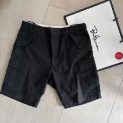 Back Satin Black Cargo Shorts/Ron Hermanのサムネイル