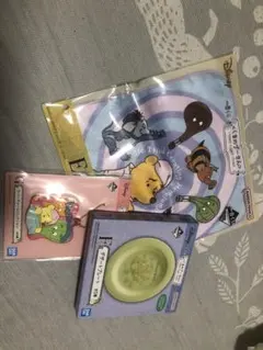 くまのプーさん　一番くじ　デザートプレート　ハンドタオル　ラバーチャーム　3点