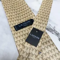 LANVIN ランバン ネクタイ 新品未使用 タグ付き シルク 総柄