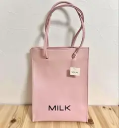 MILK petit Bag　ピンク　バック　ミルク　ロゴ　ミニトートバッグのサムネイル