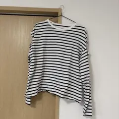 GRL ストライプ 長袖Tシャツ Fサイズ