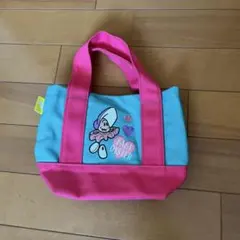 バニー刺繍の小型トートバッグ
