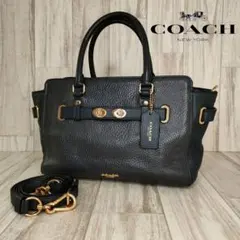 45 COACH コーチ　レザー　2WAY ハンドバッグ　ショルダーバッグ