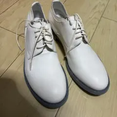 【全新品】ホワイトレザー レースアップシューズ