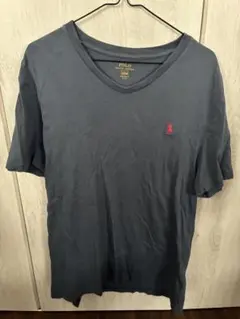 POLO ダークグレー Vネック Tシャツ