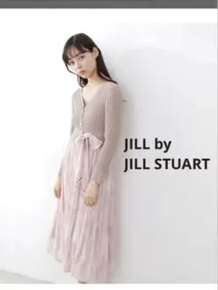 マーブルスカーフ付ニットワンピース JILL by JILL STUART