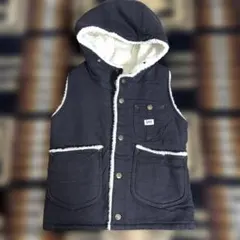 新品Lee kids120ボアフード付ベストブラックアーバンリサーチドアーズ購入