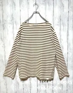 FORK&SPOON ボートネックボーダー　カットソー