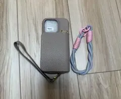 新品iPhone 16 Pro 専用 手帳型ケース ストラップ