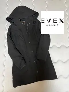 EVEX by KRIZIA ダウンコート　黒　フード付き　三越伊勢丹　高島屋