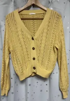 COLZAカーディガン　黄色