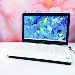 快速SSD240G☆人気白ノートパソコン♪カメラ付！第7世代☆Windows11