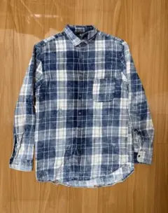 【希少レア】zara 青白チェックリメイクシャツ グランジ y2k パンク