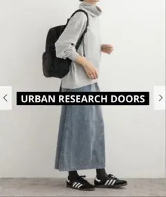 美品 アーバンリサーチドアーズ 製品染めコーデュロイスカート