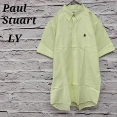 ポールスチュアト 【LY】 半袖シャツ ボタンダウン ワンポイント刺繍 コットン