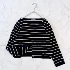 美品✨️セオリーリュクス メッシュ編みショートスリーブカーディガン