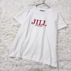 【ジルバイジルスチュアート】✨ロゴ刺繍 Tシャツ ホワイト　赤のサムネイル