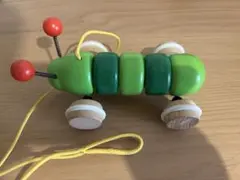 BRIO木製　　はらぺこあおむし　引っ張りおもちゃ