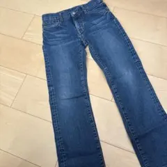 UNIQLO デニムブルー ストレートパンツ 130