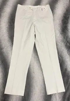 【新品】UNIQLO 感動パンツ コットンライク ホワイト 白 W79L76