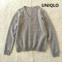 【超美品】ユニクロ　カシミヤ　ニット　L