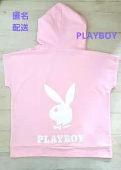 PLAYBOY パーカー トップス カットソー ピンク オーバーサイズのサムネイル