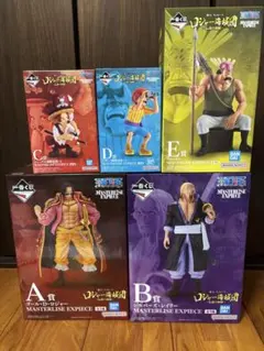 一番くじ　ワンピース　フィギュア　5点