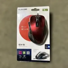 ELECOM EX-G 有線マウス Mサイズ レッド M-XG1UBRD
