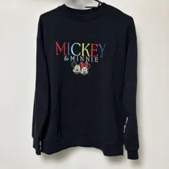 しまむら MICKEY & MINNIE 刺繍スウェット