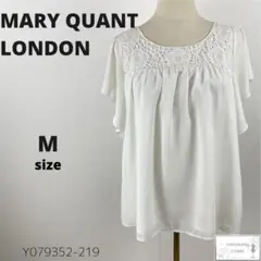 訳あり美品 MARY QUANT LONDON トップス ブラウス カメリア柄