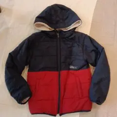 【11/3まで値下げ】BREEZE　中綿リバーシブルコート ネイビー140