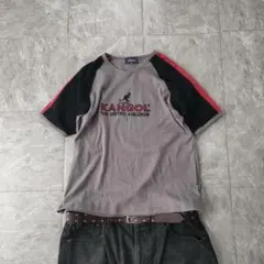 kangol logo raglan t shirt gray　9のサムネイル