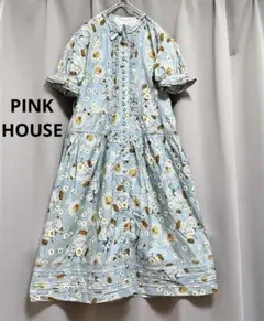 希少⭐️PINK HOUSE 2011年 ブルーベリー柄ワンピース 毛糸モチーフ 希少⭐️PINK HOUSE 2011年 ブルーベリー柄ワンピース 毛糸モチーフ