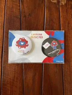 大阪関西万博 ミャクミャク Lemino MUSIC FES 缶バッジ