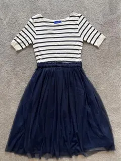 ブルーレーベル　ワンピース　ボーダー　ニット　夏　オシャレ　かわいい　Sサイズ