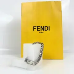 【美品】フェンディ バゲット ブレスレット 7AJ539 喜平チェーン FFのサムネイル