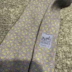 HERMES 幾何学模様 ネクタイ