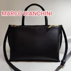 MARCO BIANCHINI 2ウェイショルダーバッグ黒のサムネイル