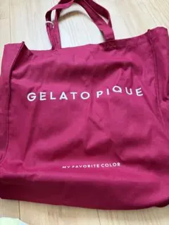 GELATO PIQUE トートバッグ ワインレッド　オタバック