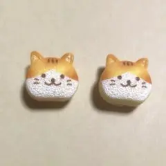 新品　ねこ　型　パン　可愛い　シューズ　アクセサリー 2コセット　ジビッツ