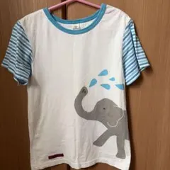 キムラタン ラキエーベ　象柄Tシャツ 130cm 接触冷感のサムネイル