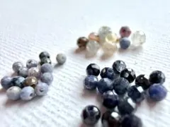 在庫処分 天然石 サファイア ラウンドカット 各種セットハンドメイド素材